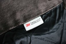 画像7: Used Carhartt Duck Insulated Active Jacket Dark Brown (7)