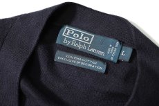 画像4: 90-00s Used Polo Ralph Lauren Cotton Knit Cardigan Navy (4)