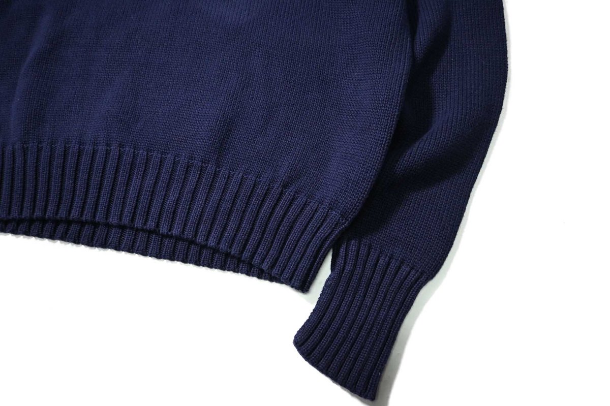 画像3: 90-00s Used Polo Ralph Lauren V-Neck Cotton Knit Sweater (3)