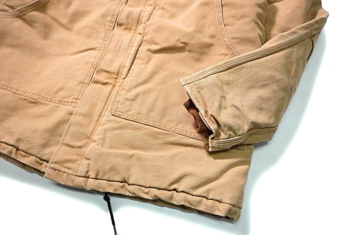 画像4: 90-00s Used Carhartt Duck Quilt Lined Traditional Coat Brown (4)