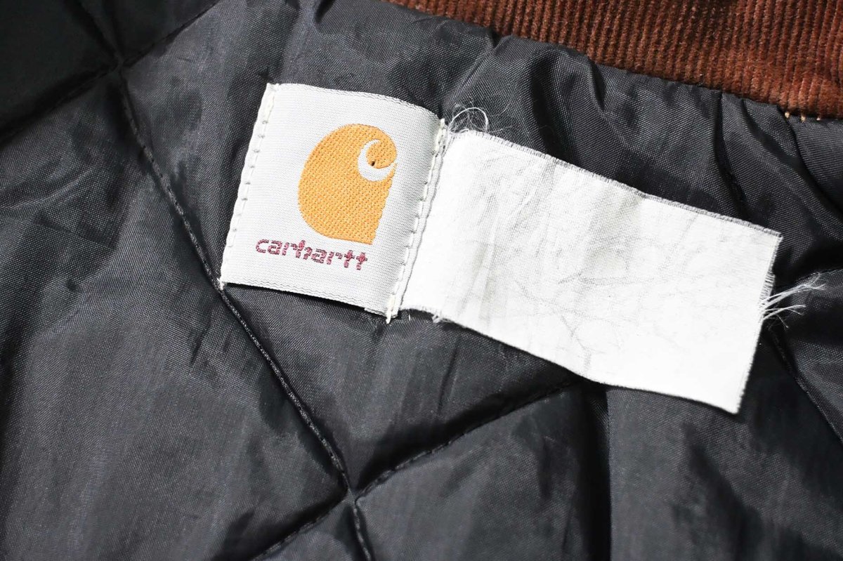 画像7: 90-00s Used Carhartt Duck Quilt Lined Traditional Coat Brown (7)