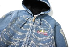 画像3: 90-00s Used Carhartt Duck Born Print Thermal Lined Active Jacket made in USA (3)