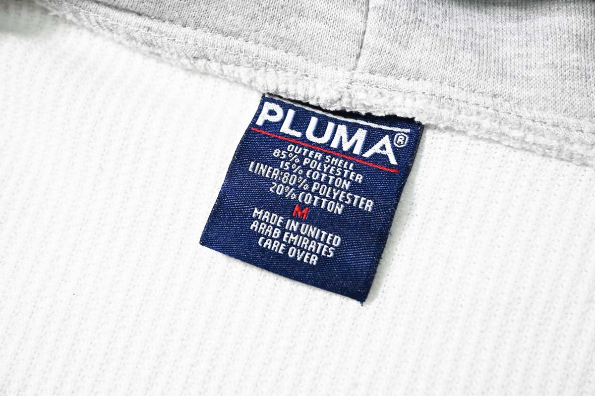 画像5: 90s-00s Used Pluma Thermal Lined Zip Sweat Hoodie Grey (5)