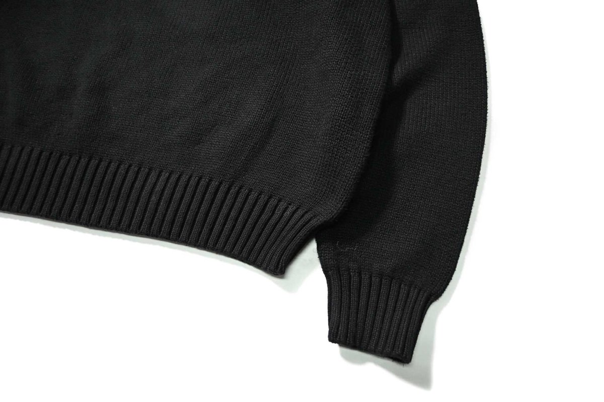 画像3: 90-00s Used Polo Ralph Lauren Cotton Knit Sweater Black (3)