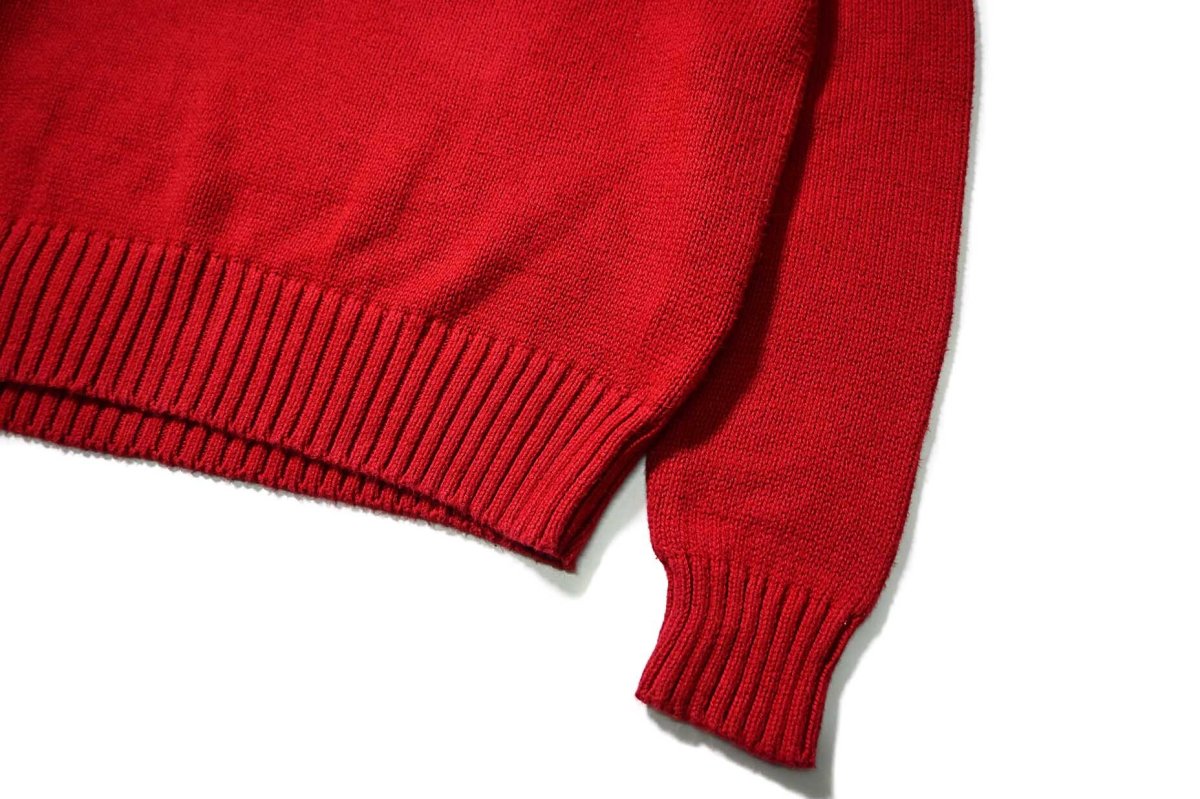 画像3: 90-00s Used Polo Ralph Lauren Cotton Knit Sweater Red (3)