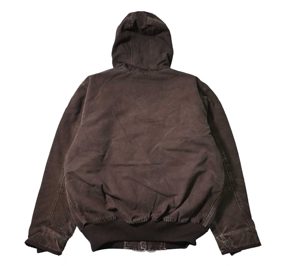 画像2: Used Carhartt Duck Insulated Active Jacket Dark Brown (2)