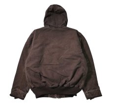 画像2: Used Carhartt Duck Insulated Active Jacket Dark Brown (2)