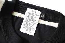 画像4: A.R.P. Level2 Heat Knit All Cotton High Gauge Wide Stripe Crew Neck Shirt Black/Natural (4)
