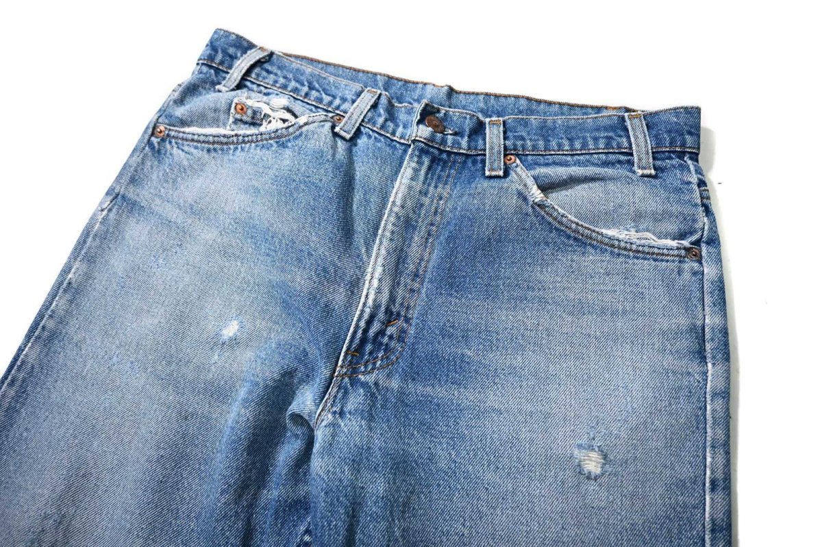 画像2: 90s Used Levi's 517 Denim Pants made in USA リーバイス (2)