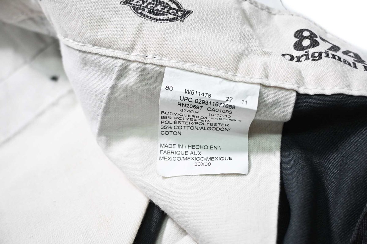 画像6: Used Dickies 874 Painted Work Pants Charcoal (6)