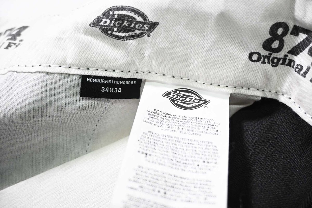 画像6: Used Dickies 874 Painted Work Pants Black (6)