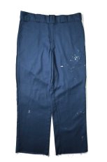 画像1: Used Dickies 874 Painted Work Pants Navy (1)