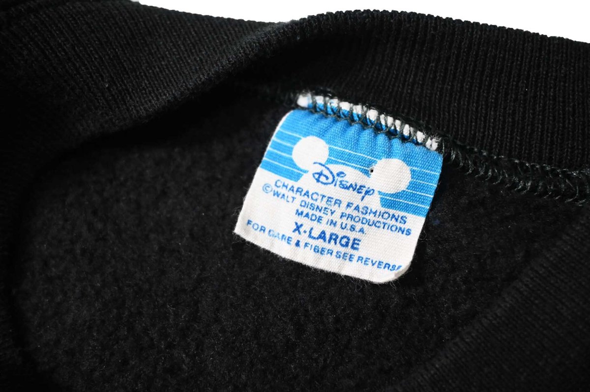 画像4: 80s Used Disney Raglan Sleeve Felt Print Sweat Shirt made in USA (4)