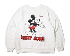 画像1: 80-90s Used Disney Raglan Sleeve Sweat Shirt 両面プリント (1)