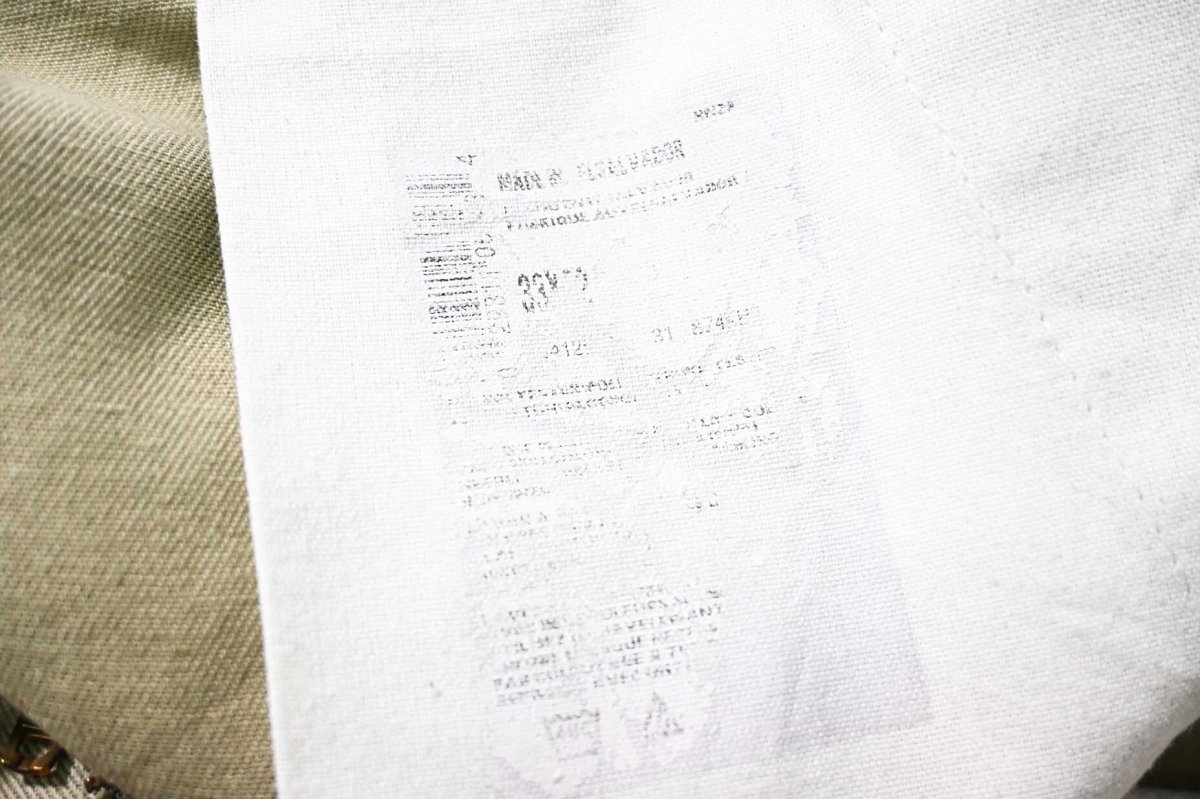 画像6: Used Dickies 874 Painted Work Pants Khaki (6)