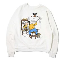 画像1: 80s Used Disney Raglan Sleeve Sweat Shirt made in USA (1)