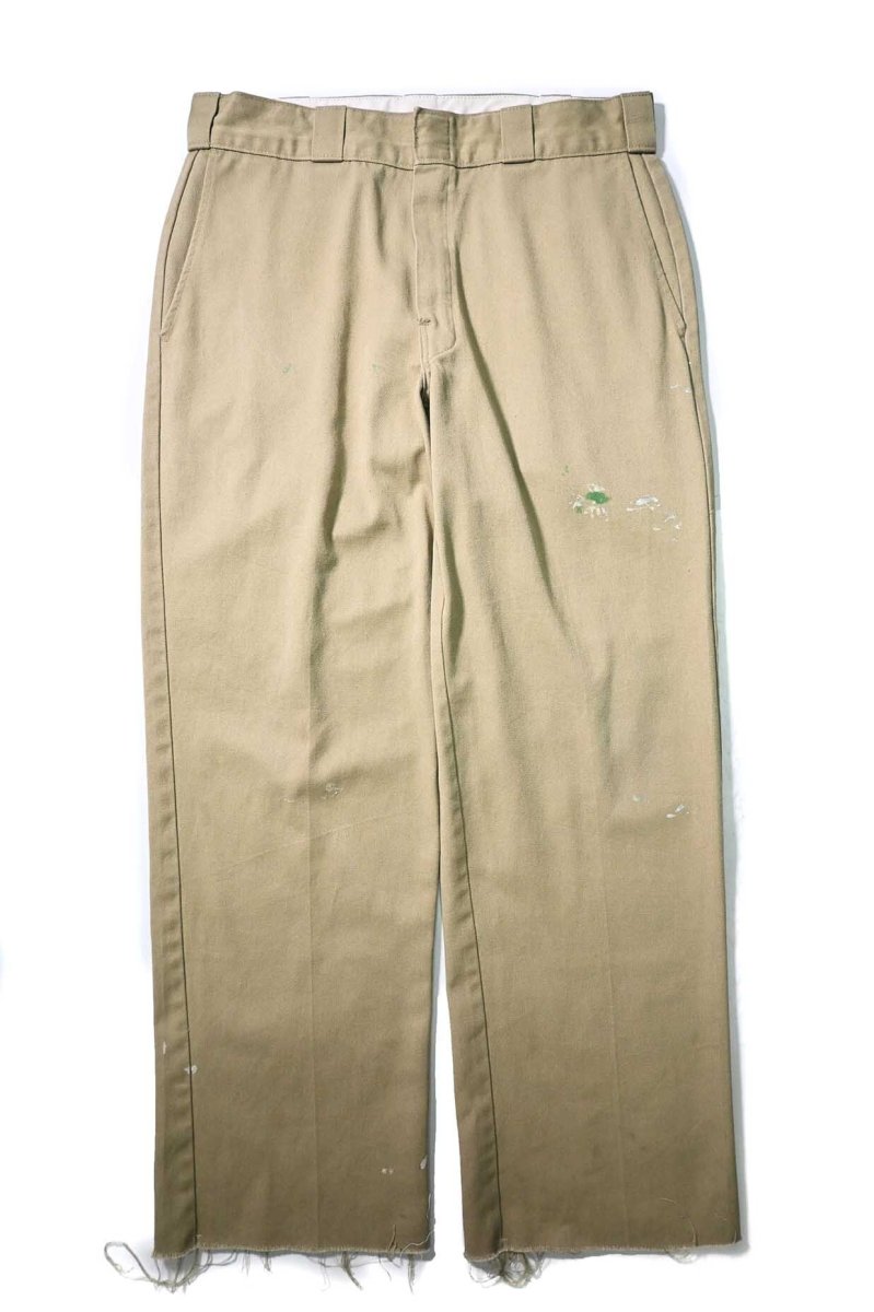 画像1: Used Dickies 874 Painted Work Pants Khaki (1)