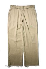 画像1: Used Dickies 874 Painted Work Pants Khaki (1)