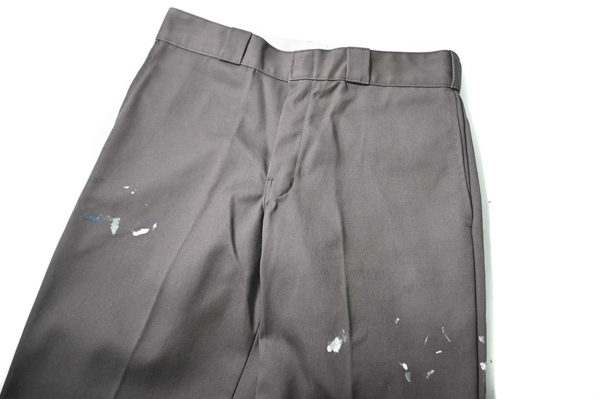 画像2: Used Dickies 874 Painted Work Pants Gravel Grey (2)