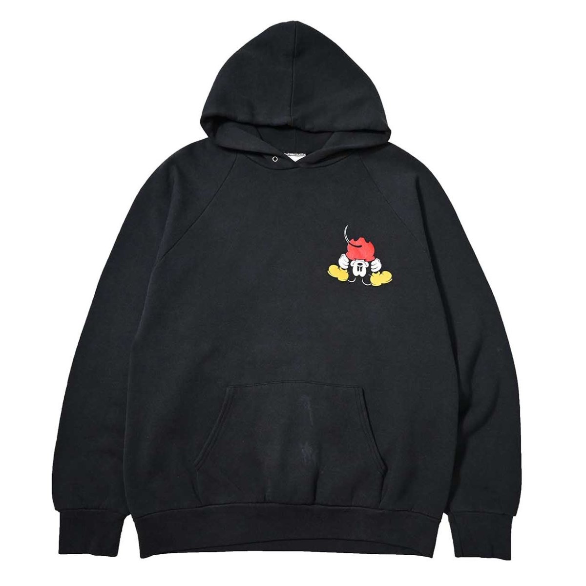 画像1: 90s Used Disney Raglan Sleeve Sweat Hoodie 両面プリント (1)