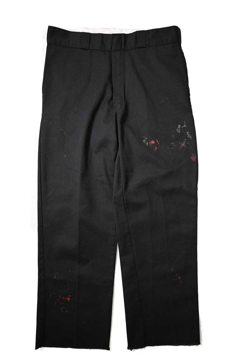 画像1: Used Dickies 874 Painted Work Pants Black (1)