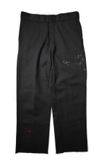 画像1: Used Dickies 874 Painted Work Pants Black (1)