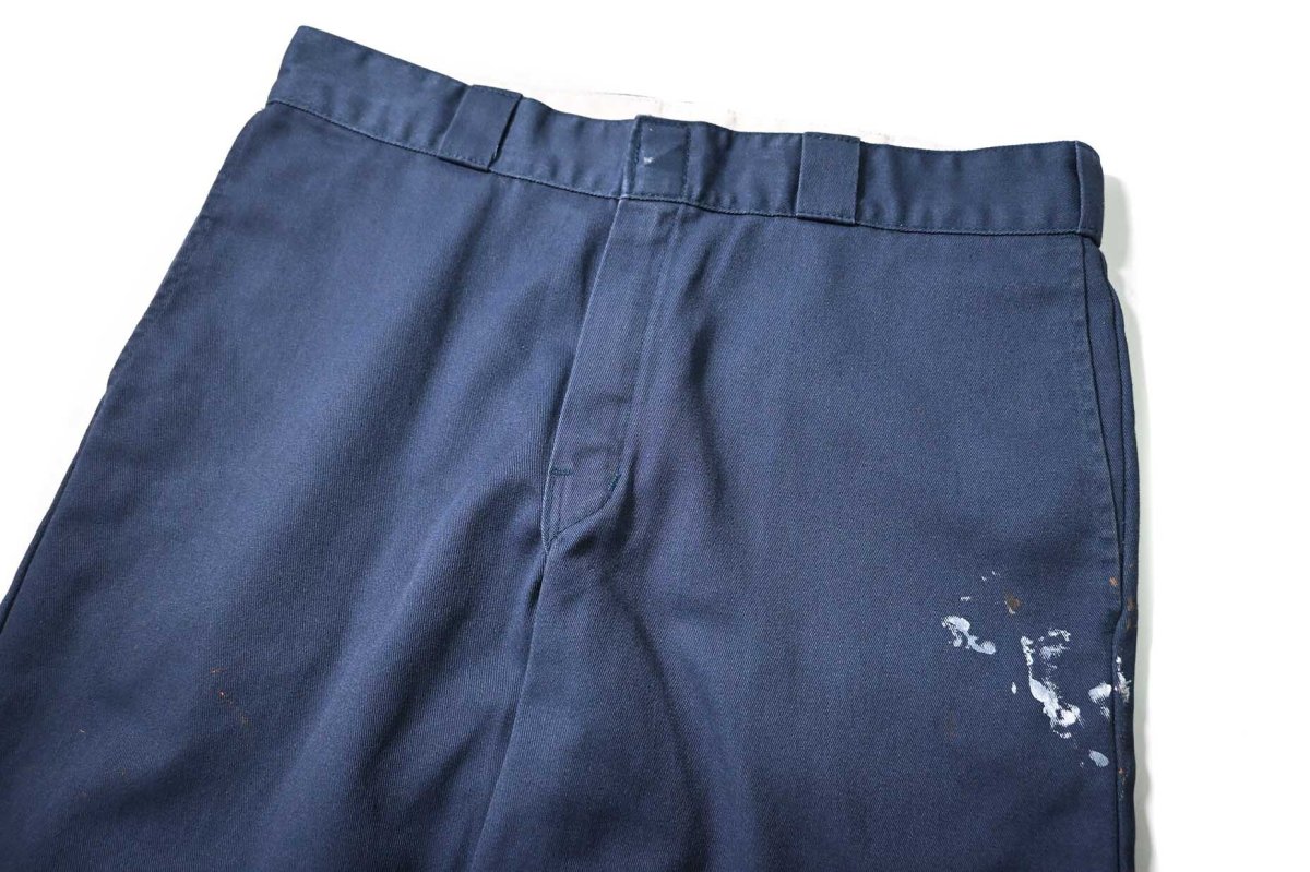 画像2: Used Dickies 874 Painted Work Pants Navy (2)