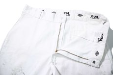 画像5: Used Dickies 874 Painted Work Pants White (5)