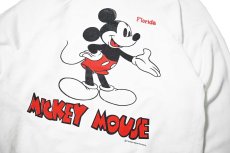 画像2: 80-90s Used Disney Raglan Sleeve Sweat Shirt 両面プリント (2)