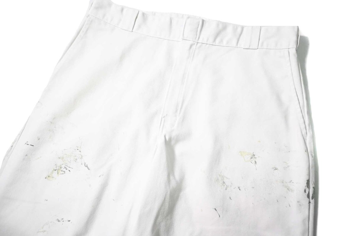 画像2: Used Dickies 874 Painted Work Pants White (2)