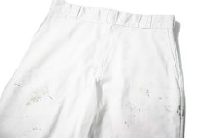 画像2: Used Dickies 874 Painted Work Pants White (2)