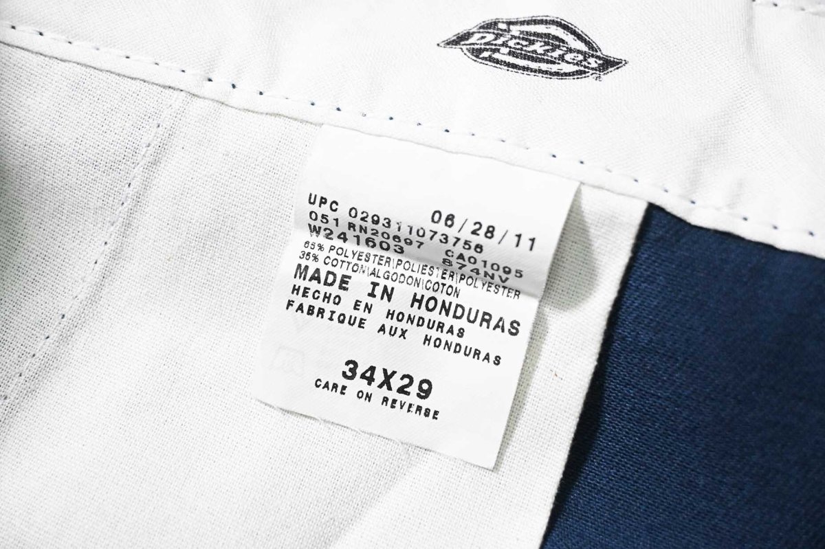画像6: Used Dickies 874 Painted Work Pants Navy (6)
