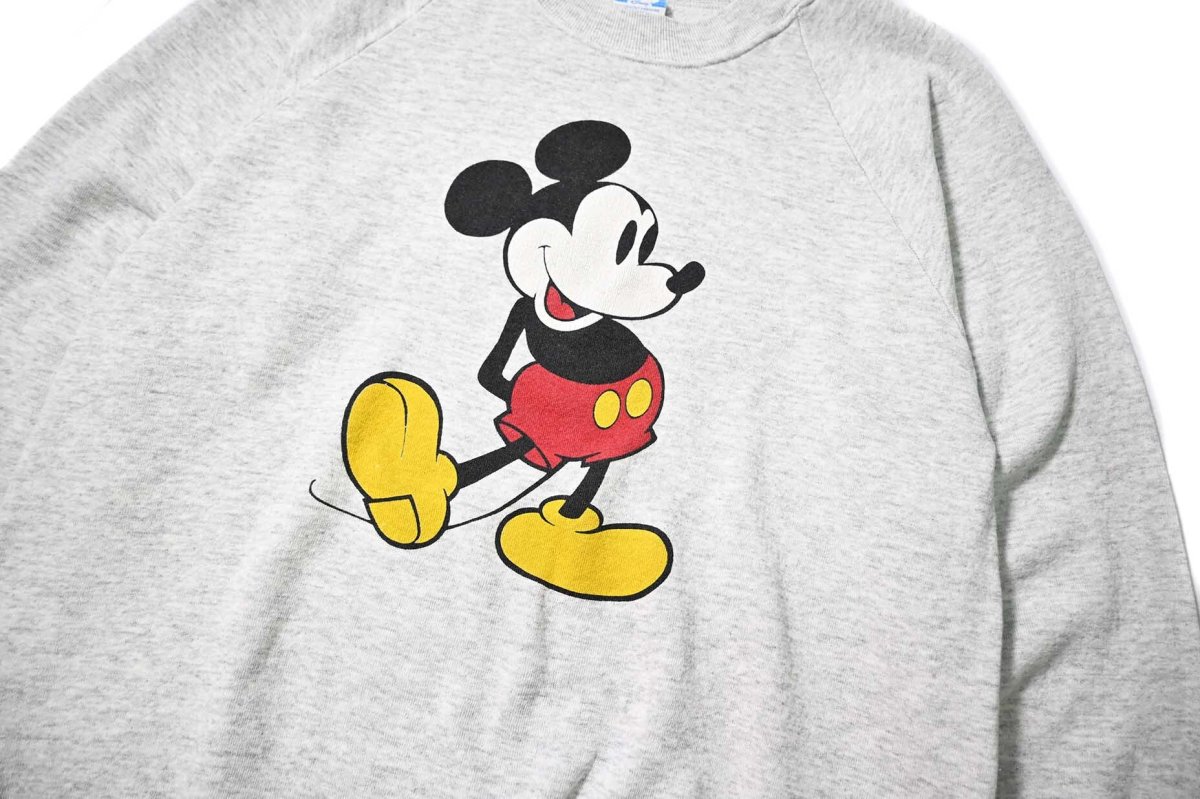 画像2: 80s Used Disney Raglan Sleeve Sweat Shirt made in USA (2)