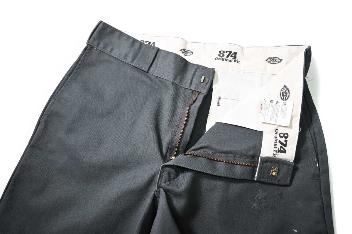 画像5: Used Dickies 874 Painted Work Pants Charcoal (5)