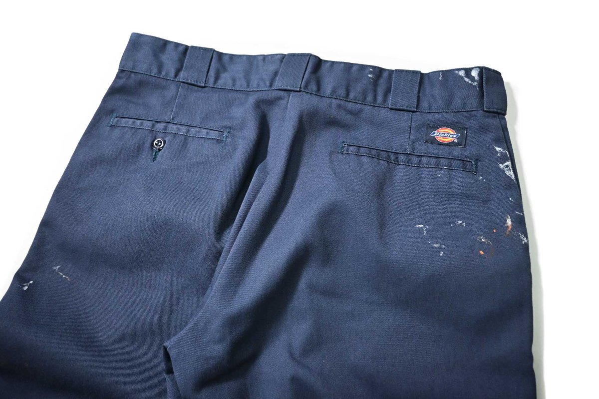 画像4: Used Dickies 874 Painted Work Pants Navy (4)