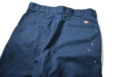 画像4: Used Dickies 874 Painted Work Pants Navy (4)