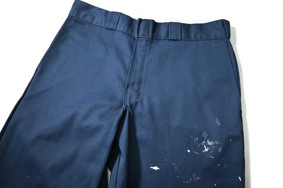 画像2: Used Dickies 874 Painted Work Pants Navy (2)
