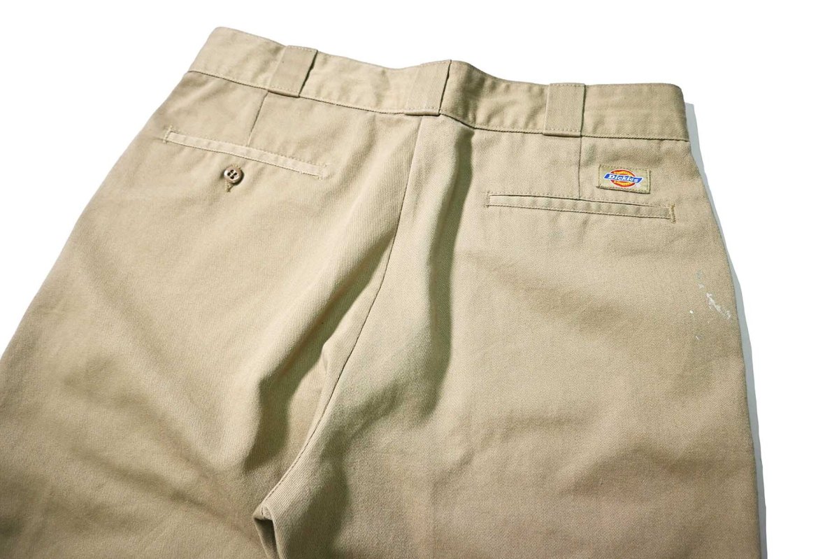 画像4: Used Dickies 874 Painted Work Pants Khaki (4)