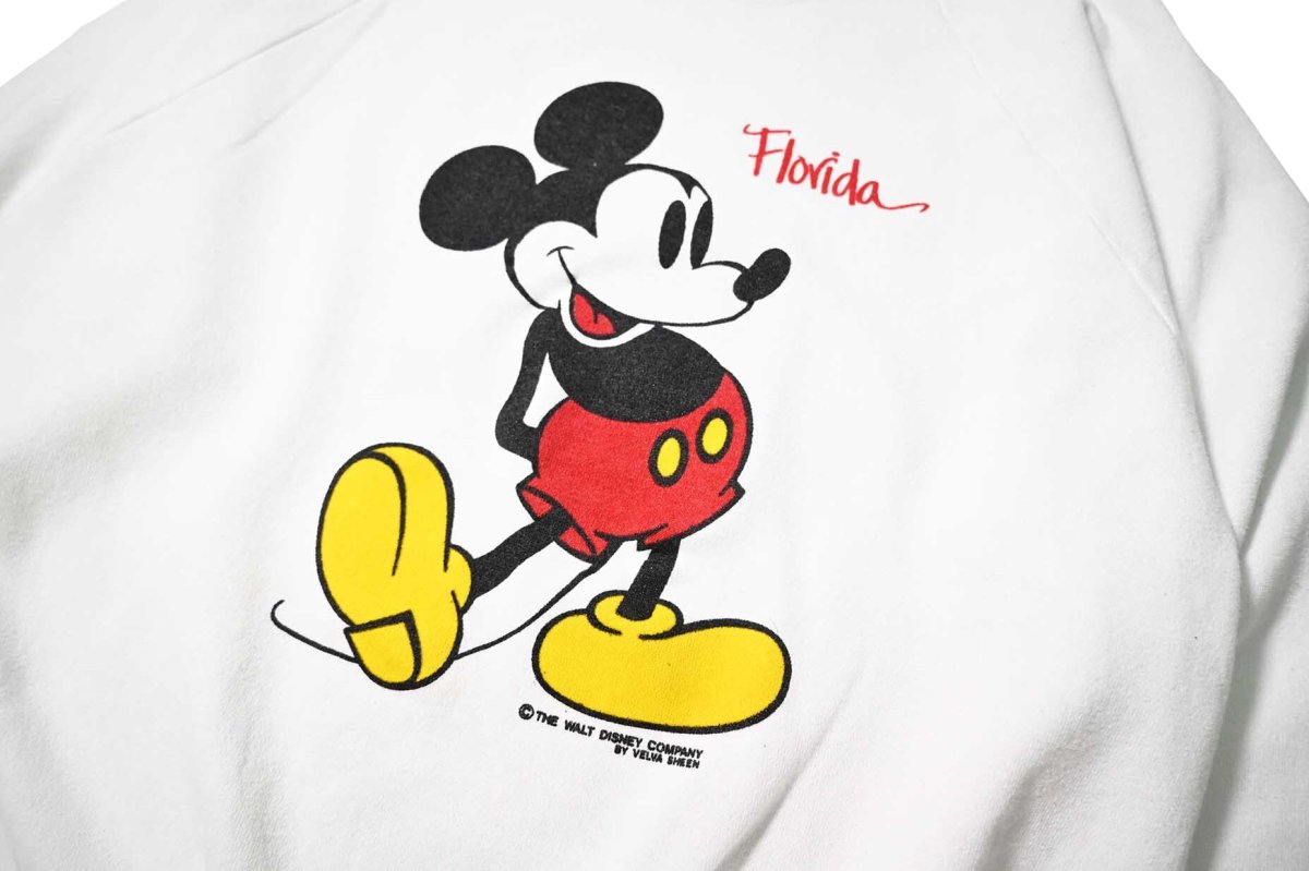 画像2: 80-90s Used Disney Raglan Sleeve Sweat Shirt made in USA (2)