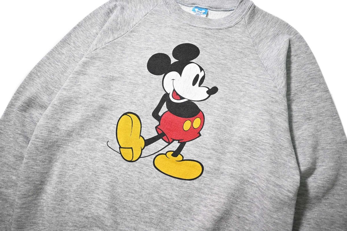 画像2: 80s Used Disney Raglan Sleeve Sweat Shirt made in USA (2)