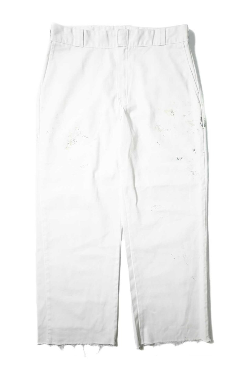 画像1: Used Dickies 874 Painted Work Pants White (1)