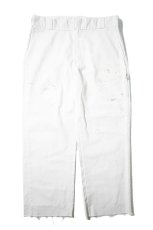 画像1: Used Dickies 874 Painted Work Pants White (1)