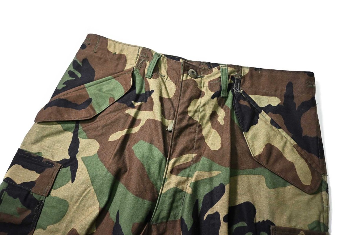 画像2: 85' Deadstock Us Army M-65 Field Pants Woodland Camo (2)