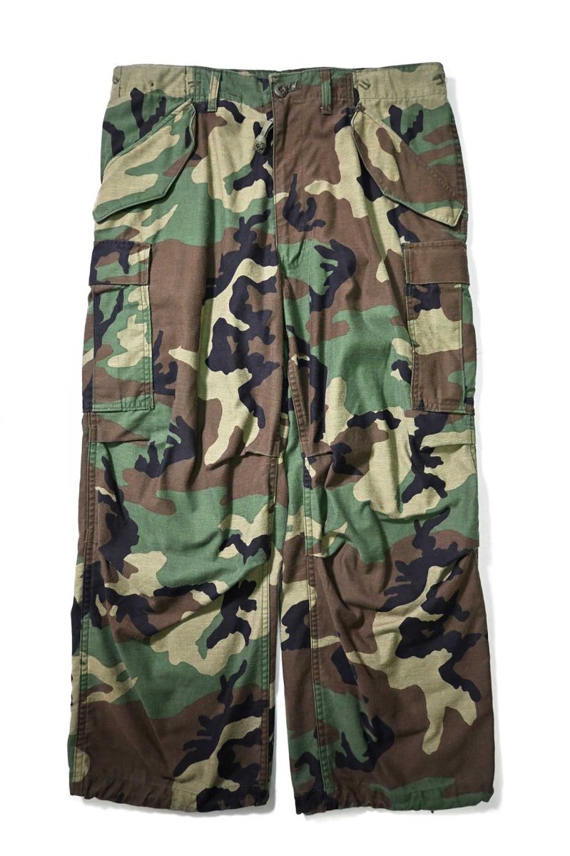 画像1: 86' Used Us Army M-65 Field Pants Woodland Camo (1)