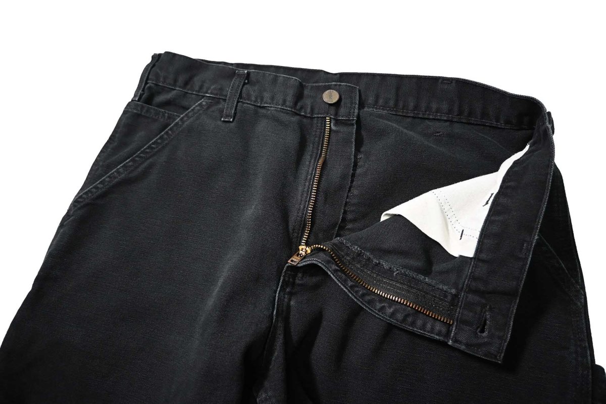 画像5: 06' Used Carhartt Duck Carpenter Pants Black カーハート (5)