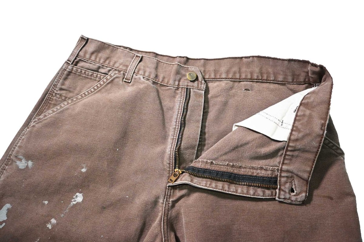 画像5: 02' Used Carhartt Duck Carpenter Pants Chestnut カーハート (5)