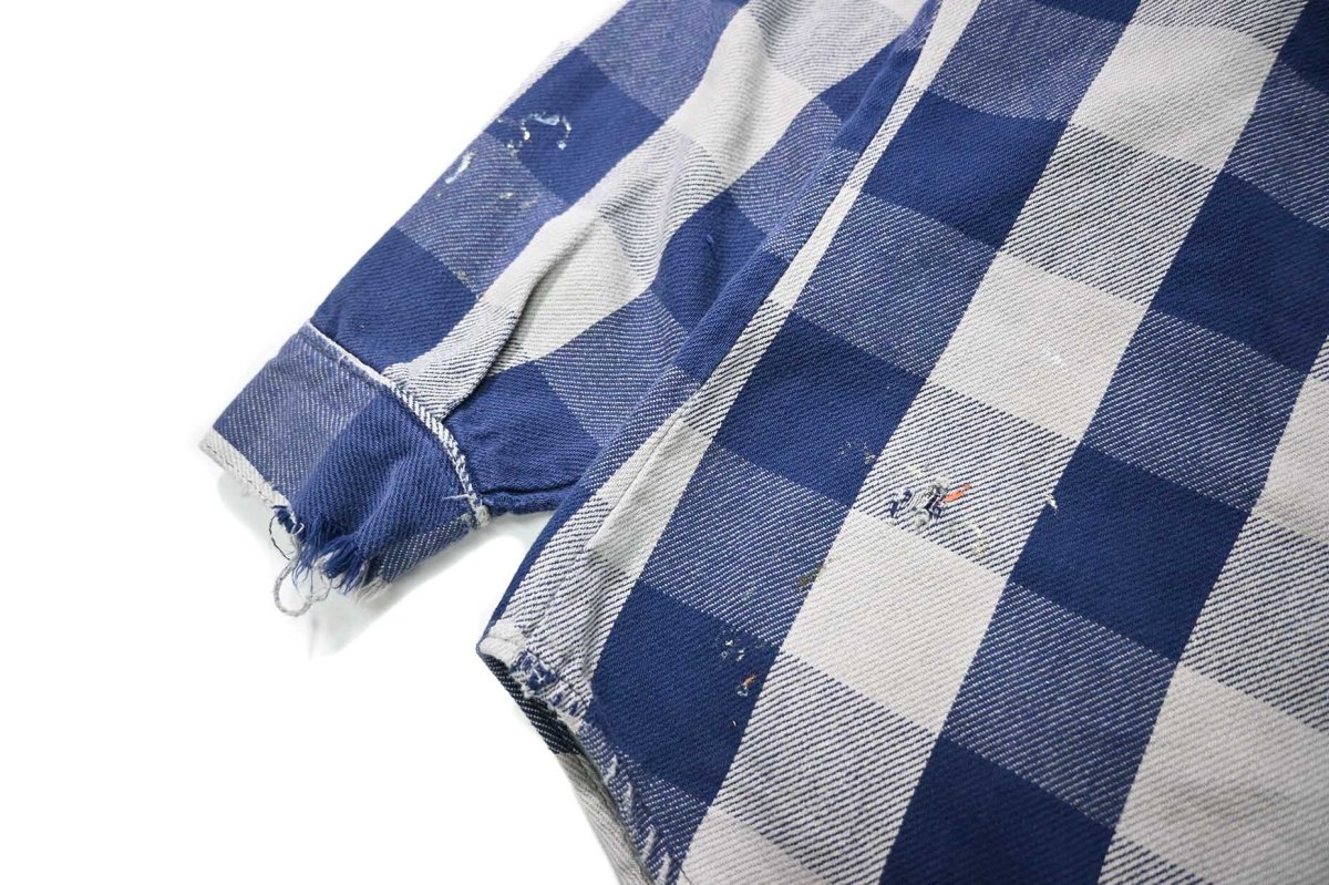 画像4: 80-90s Used Five Brother Heavy Flannel Shirt made in USA (4)