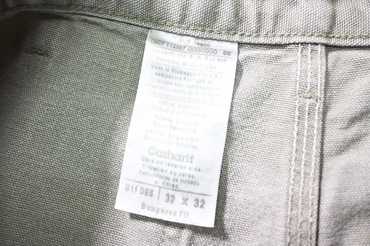 画像6: 07' Used Carhartt Duck Carpenter Pants Desert カーハート (6)