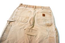 画像4: 17' Used Carhartt Duck Carpenter Pants Brown カーハート (4)