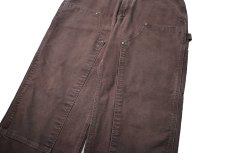 画像4: 23' Used Carhartt Duck Double Knee Carpenter Pants Dark Brown カーハート (4)